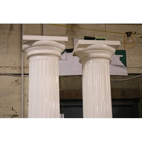 401 - PAIR OF 97'' FIBERGLASS COLUMN PILLARS