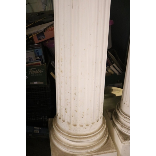 401 - PAIR OF 97'' FIBERGLASS COLUMN PILLARS