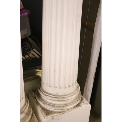 401 - PAIR OF 97'' FIBERGLASS COLUMN PILLARS