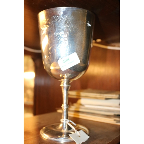 408 - AN EARLY VICTORIAN SILVER  CHALICE GMJ MAKER