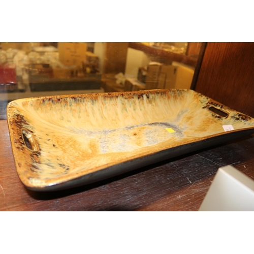 416 - LARGE STUDIO POTTERY TRAY