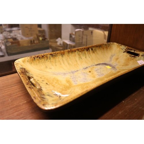 416 - LARGE STUDIO POTTERY TRAY