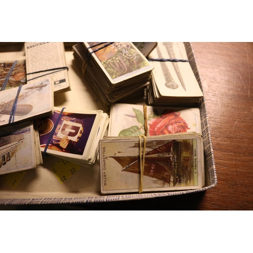 427 - CIGARETTE CARDS 1925-30'S, SHIPS, BADGES, ETC