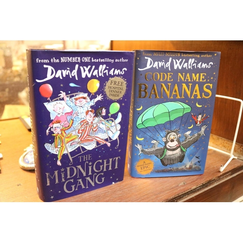 452 - DAVID WALLIAMS 1ST EDITION BOOKS, 'CODE NAME BANANAS' & 'THE MIDNIGHT GANG' - HARDBACKS