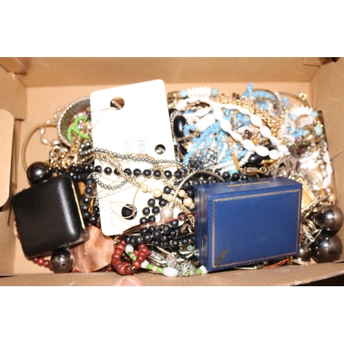 456 - BOX OF COSTUME JEWELLERY