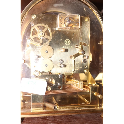 478 - KESSINGER BRASS MANTLE CLOCK - GWO