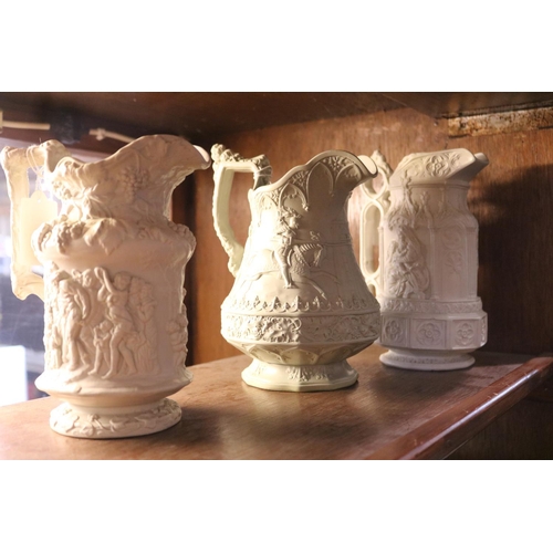 486 - 3 VICTORIAN JUGS