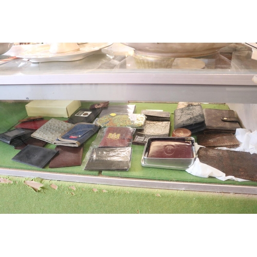 499 - NUMEROUS LEATHER WALLETS & PURSES