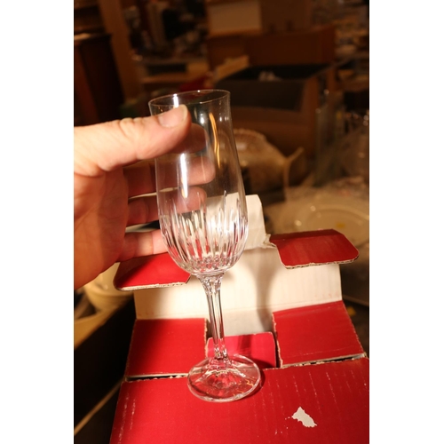 533 - 18 BOXED VARIOUS LEAD CUT CRYSTAL GLASSES