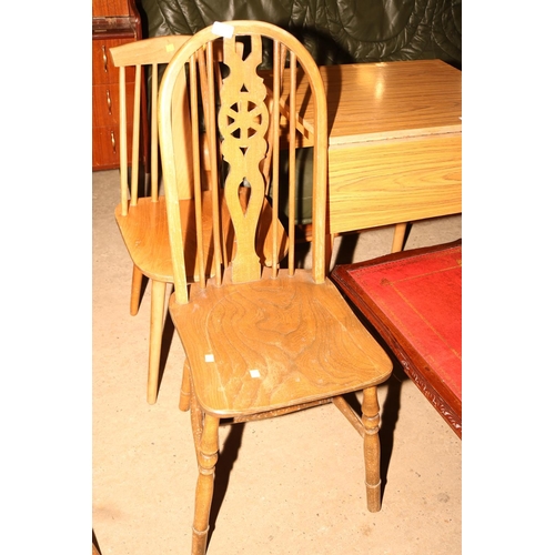 556 - WOODEN CHAIR X 2