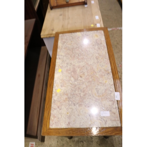 564 - MARBLE TOP COFFEE TABLE