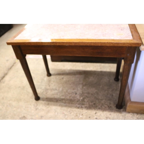 564 - MARBLE TOP COFFEE TABLE