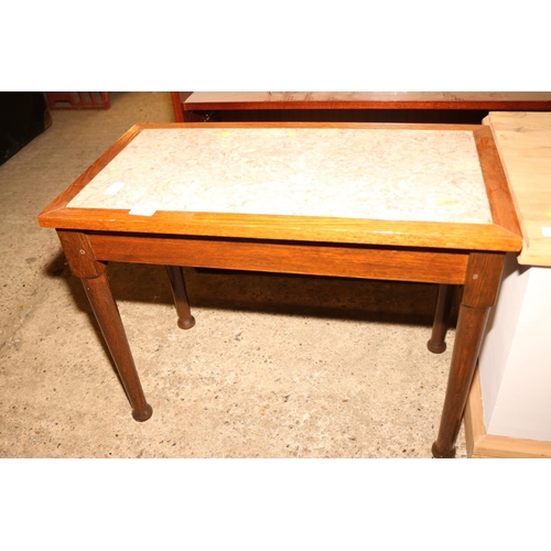 564 - MARBLE TOP COFFEE TABLE