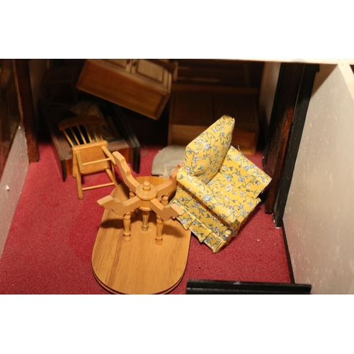 577 - LARGE DOLLS HOUSE & FURNITURE