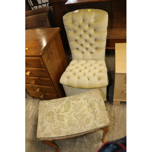 583 - BEDROOM CHAIR & RETRO CHAIR