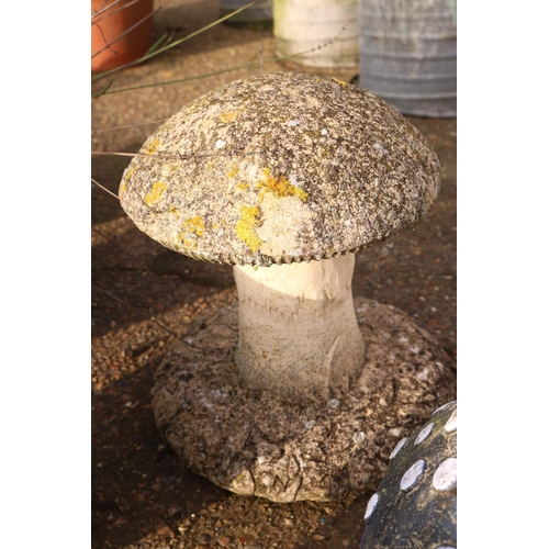 60 - 2 X MUSHROOM GARDEN ORNAMENTS