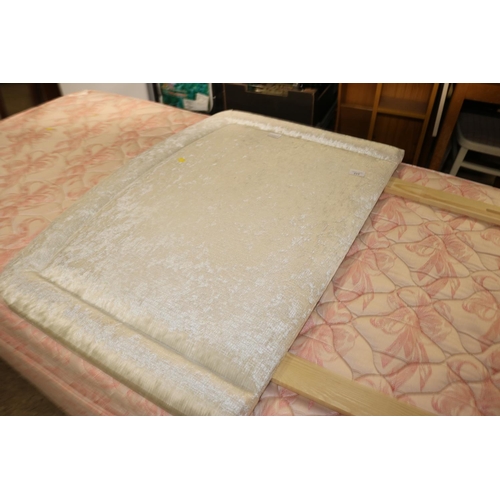 617 - 2 DRAWER SINGLE DIVAN BED & MATTRESS WITH HEADBOARD