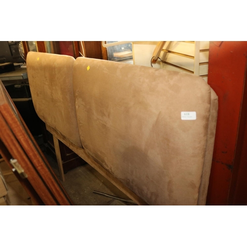 618 - SUEDE BED HEADREST