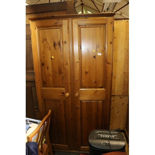 620 - PINE DOUBLE WARDROBE