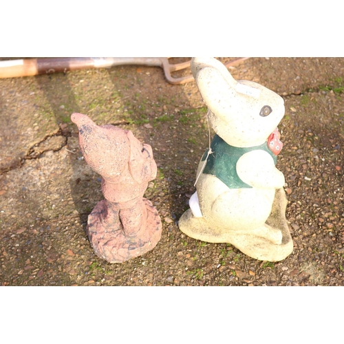 63 - RABBIT & GNOME ORNAMENTS