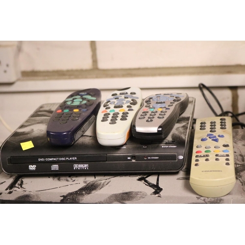 72 - SKY HD BOX, DVD & VIDEO WITH REMOTES - WARRANTED UNTIL 12 NOON TUESDAY FOLLOWING THE ABOVE SALE