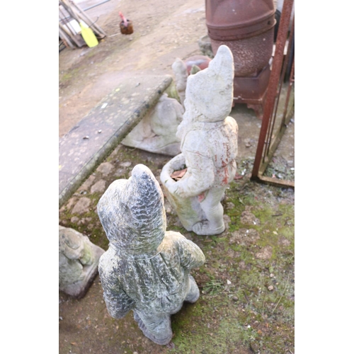 32 - 2 LARGE GARDEN GNOME PLANTERS - 33'' TALL