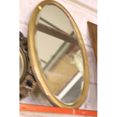 451 - OVAL MIRROR & 1 OTHER