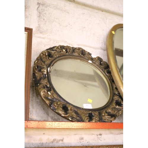 451 - OVAL MIRROR & 1 OTHER