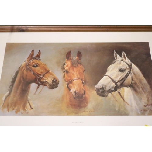 452 - 'WE THREE KINGS' HORSE RACING PRINT