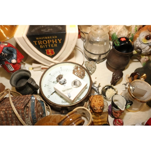 474 - QTY OF COLLECTABLES, INCL ORNAMENTS, PLATES, PLATEDWARE, ETC