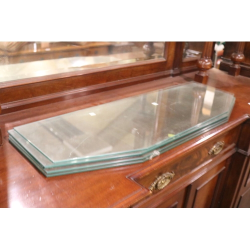 481 - FULL LENGTH MIRROR BACK GLASS DISPLAY CABINET