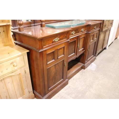 483 - MAHOGANY SIDEBOARD WITH MIRROR