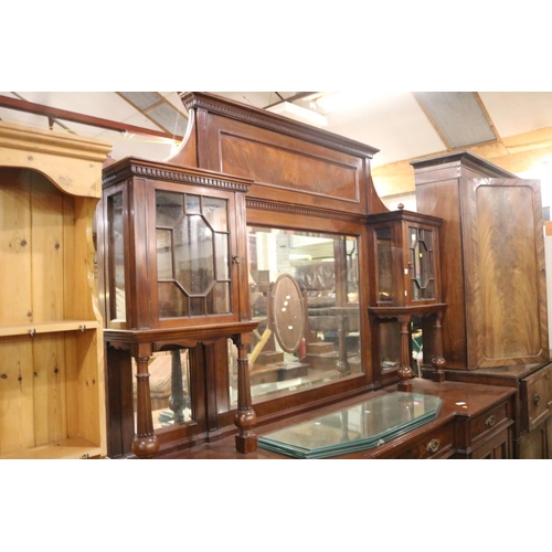 483 - MAHOGANY SIDEBOARD WITH MIRROR