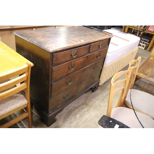 540 - ANTIQUE GEORGIAN CHEST OF 5 DRAWERS