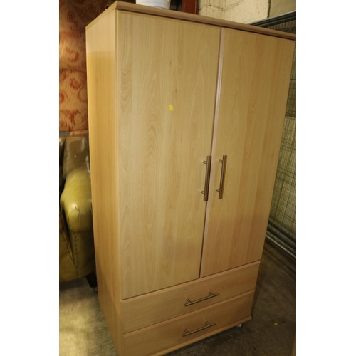 550 - MODERN BEDROOM SUITE - 2 BEDSIDE CHEST, WARDROBE, 2 CHEST OF DRAWERS