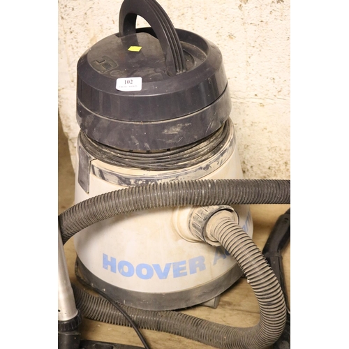 102 - HOOVER AQUAMASTER - WARRANTED UNTIL 12 NOON TUESDAY FOLLOWING THE ABOVE SALE