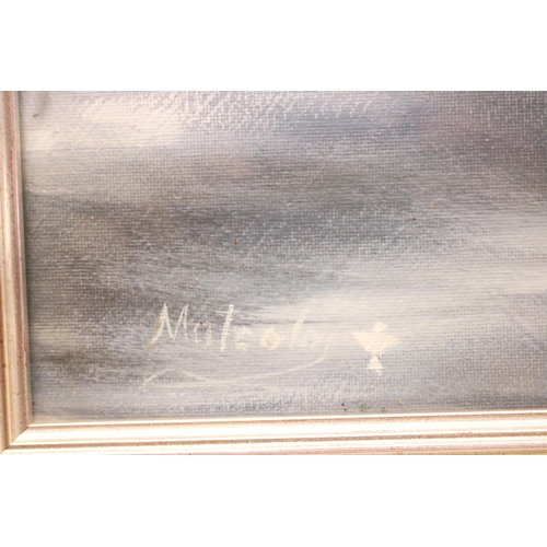 108 - PAINTING OF BOAT, SIGNED