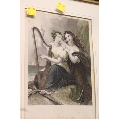 115 - 3 FRAMED PRINTS OF FEMALES