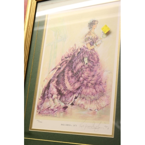 122 - 6 FRAMED LIMITED EDITION PRINTS 'THEATRE OF FASHION'