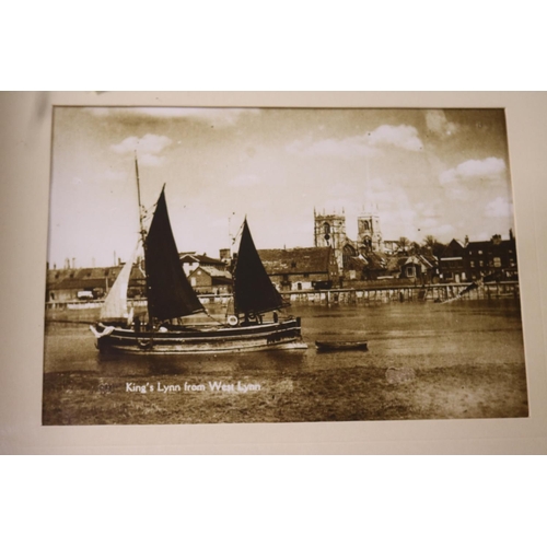 124 - 6 FRAMED PRINTS OF KINGS LYNN SCENES & 2 BOOKS