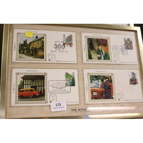 125 - 8 FRAMED FIRST DAY COVERS