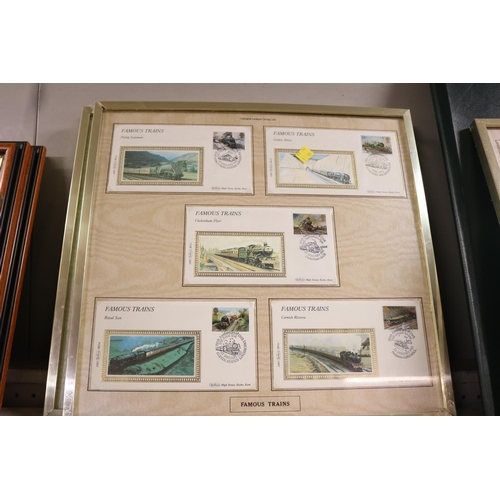 125 - 8 FRAMED FIRST DAY COVERS