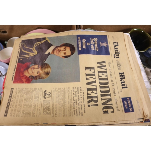 126 - ROYAL MEMORABILIA NEWSPAPERS & CUTTINGS