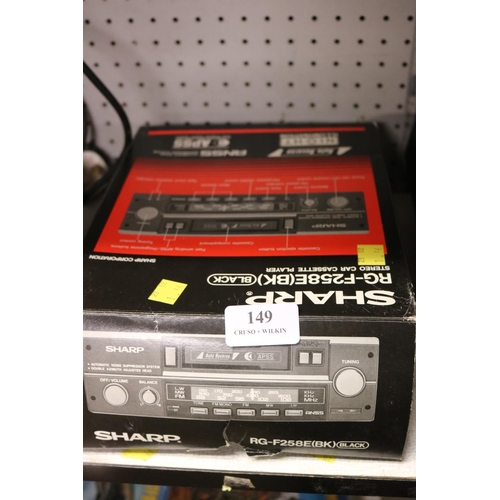 149 - SHARP CAR STEREO CASSETTE PLAYER