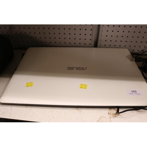 152 - ASUS LAPTOP - WINDOWS 8 - WARRANED UNTIL 12 NOON TUESDAY FOLLOWING THE ABOVE SALE