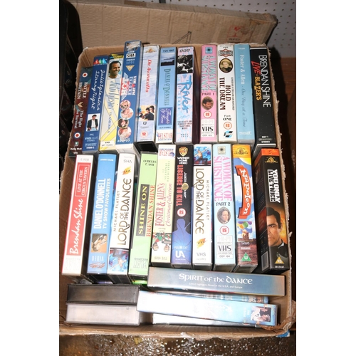 186 - 3 BOXES OF VHS