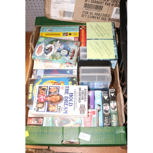 186 - 3 BOXES OF VHS