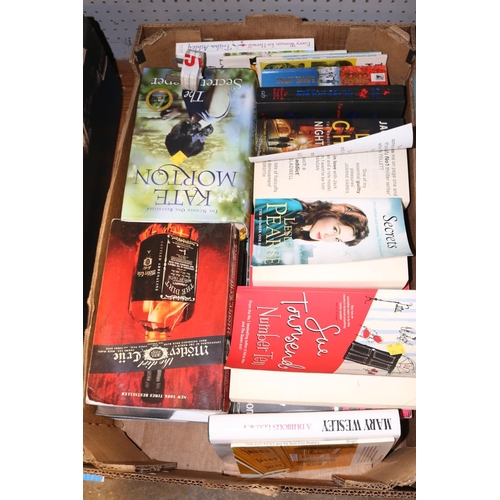 189 - 2 BOXES OF MIXED ADULT FICTION & BIOGRAPHIES