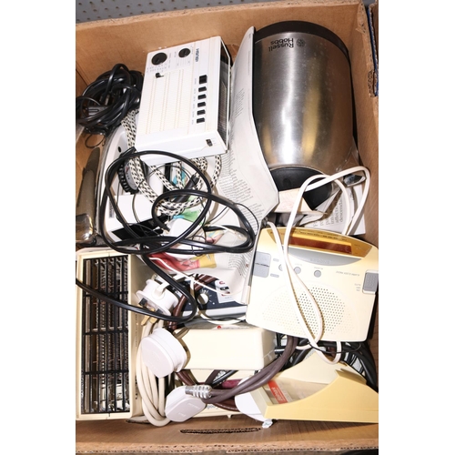 195 - 3 BOXES OF VARIOUS ELECTRICALS - WARRANTED UNTIL 12 NOON TUESDAY FOLLOWING THE ABOVE SALE