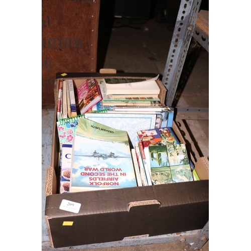 209 - BOX OF ASSORTED BOOKS